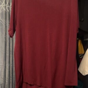 Jerzees Maroon Short Sleeve Women's Tee